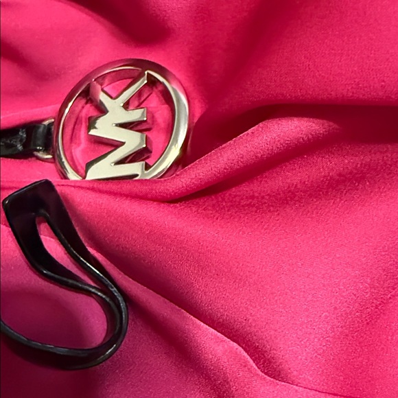 Michael Kors Black Leather MK Charm - Picture 6 of 6